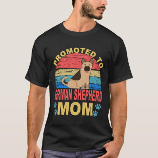 Camiseta 5 Ascendido a Mamá de Pastor Alemán Pastor Alemán