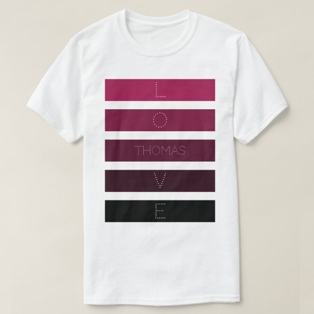 Camiseta 5 Black Purple Gradient Strikes Name Personalizado (Diseño del anverso)