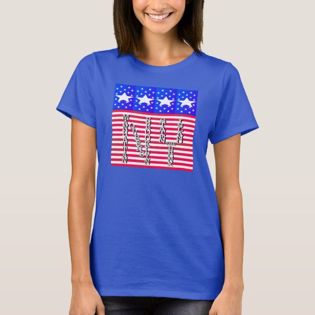 Camiseta 5 Boroughs New York & Stars Design (Anverso)