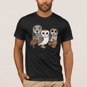 Camiseta 5 búhos de Birdorable