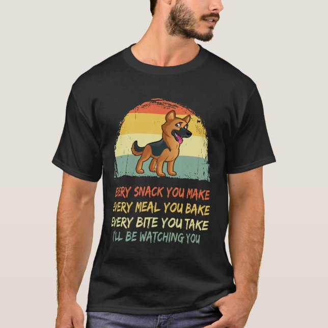 Camiseta 5 Cada Snack Que Hagas... Te Estaré Observando (Anverso)
