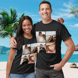Camiseta 5 Collage Personalizado de fotos personalizado
