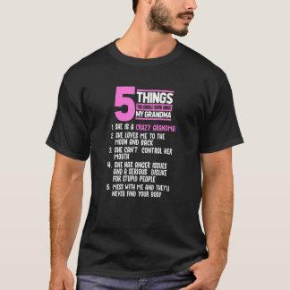 Camiseta 5 cosas que deberías saber sobre el regalo de mi a