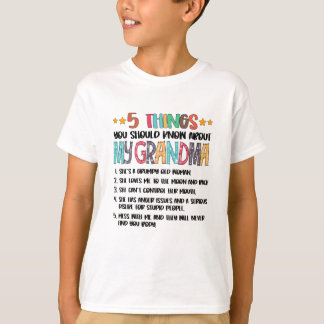 Camiseta 5 cosas que deberías saber sobre mi abuela Hallowe