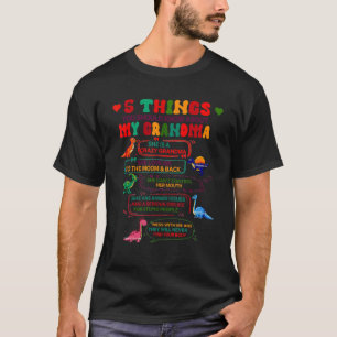 Camiseta 5 Cosas Que Deberías Saber Sobre Mi Abuela Loca Gr
