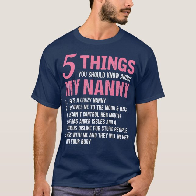 Camiseta 5 Cosas Que Deberías Saber Sobre Mi Novia Graciosa (Anverso)