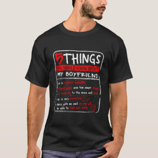 Camiseta 5 cosas que debes saber sobre mi amigo amigo