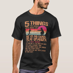 Camiseta 5 cosas que debes saber sobre mi bisabuelo Vi