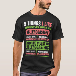 Camiseta 5 Cosas Que Me Gusta De La Diversión De Monstruo D