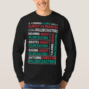 Camiseta 5 cosas que me gustan de la montaña rusa
