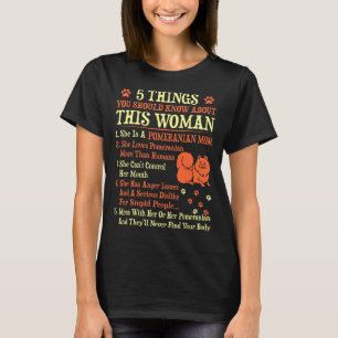 Camiseta 5 cosas que usted debe saber sobre la mamá de