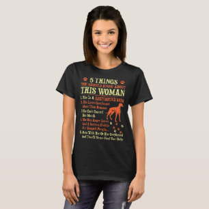 Camiseta 5 cosas que usted debe saber sobre mamá del galgo