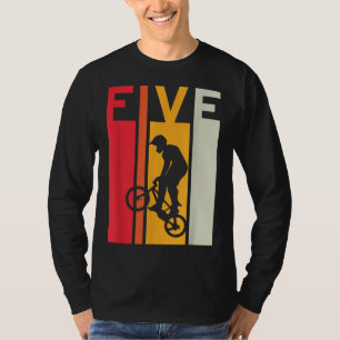 Camiseta 5 cumpleaños 5 años niños Bmx Bike Lover B-day