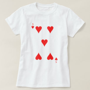 Camiseta 5 de corazones