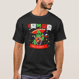 Camiseta 5 De Mayo Cactus Tocando Guitarra Cinco De Mayo