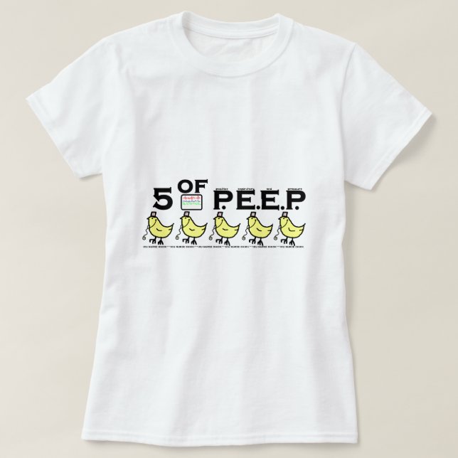 Camiseta 5 de P.E.E.P. (Diseño del anverso)