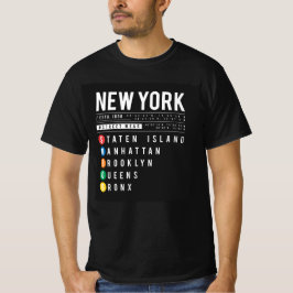 Camiseta 5 distritos de Nueva York