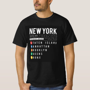 Camiseta 5 distritos de Nueva York