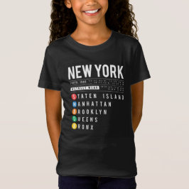 Camiseta 5 distritos de Nueva York