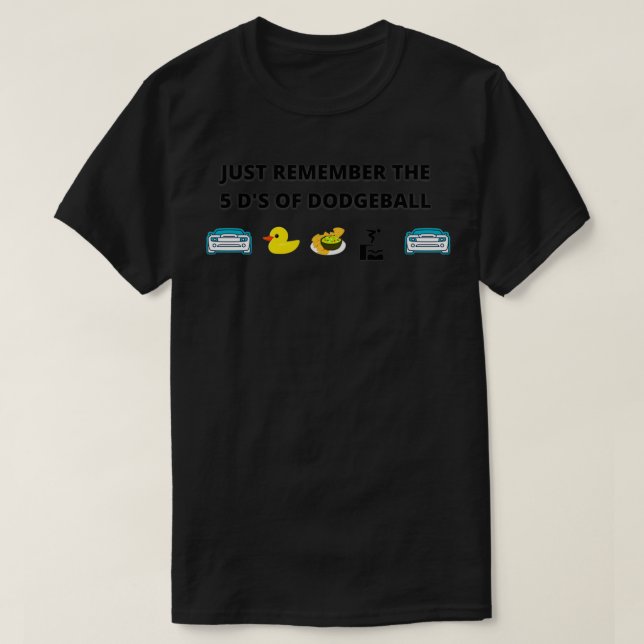 Camiseta 5 Ds de dodgeball (Diseño del anverso)