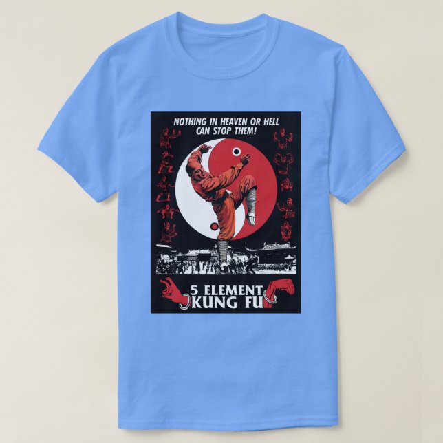 Camiseta 5 Elemento KUNG FU (Diseño del anverso)
