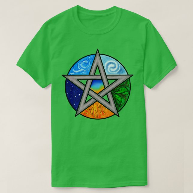 Camiseta 5 elementos de la naturaleza (Diseño del anverso)