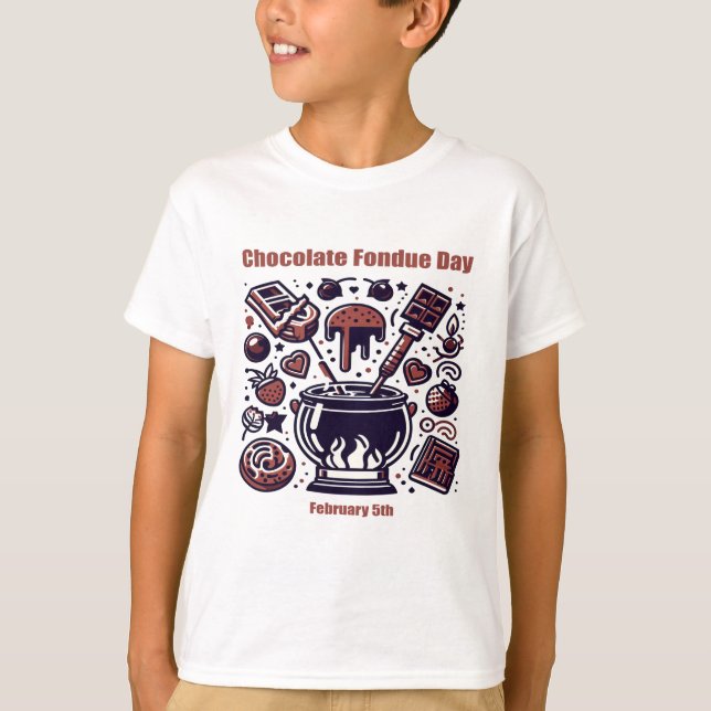 Camiseta 5 feb. - Día del Fondue de chocolate (Anverso)