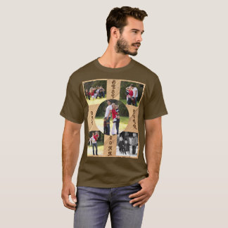 Camiseta 5 Foto Mejor Papá Hasta 20XX Grano De Madera Diago