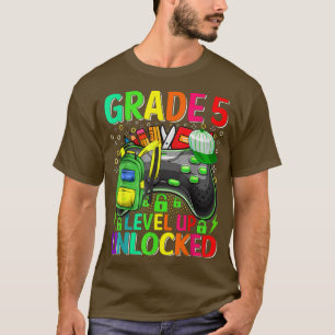 Camiseta 5 Grado de nivel de subida de video juego desbloqu