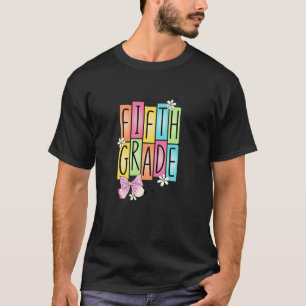 Camiseta 5° grado de vuelta a la escuela Coquette Bow para