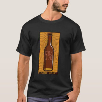 Camiseta 5 Ilustracion Estilizado De Botella De Cerveza Par