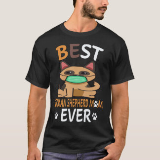 Camiseta 5 Mejor Pastor Alemán Mamá Siempre Pastor Alemán