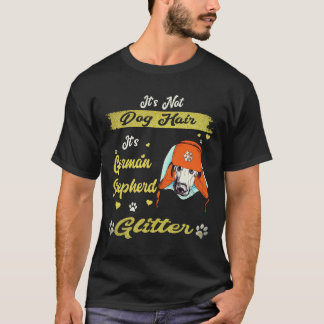 Camiseta 5 No es pelo de perro Es purpurina de pastor alemá