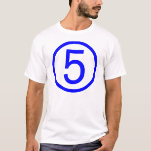 Camiseta 5, número cinco