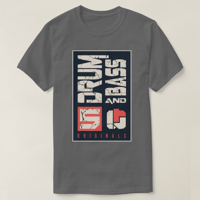 Camiseta 5 Originals DRUM AND BASS  (Diseño del anverso)
