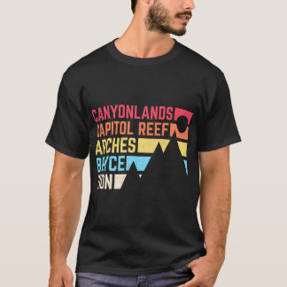 Camiseta 5 Parques Nacionales De Utah: Nps Moab Utah