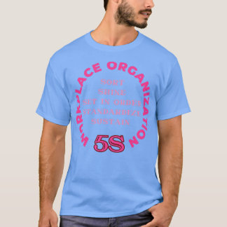 Camiseta 5 S Organización Laboral Leer Seis Sigma Metodolo