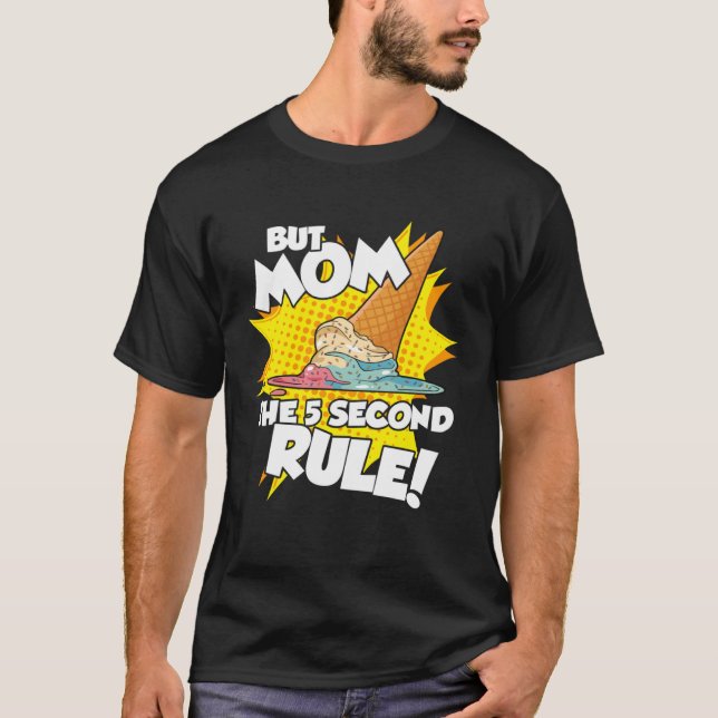 Camiseta 5 Second Rule  Kids Boys Girls Ice Cream Son Daugh (Anverso)