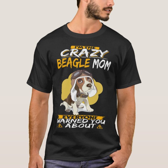 Camiseta 5 Soy la loca Beagle Mom (Anverso)