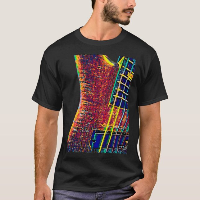 Camiseta 5 String Bass Guitar Músico Premium (Anverso)