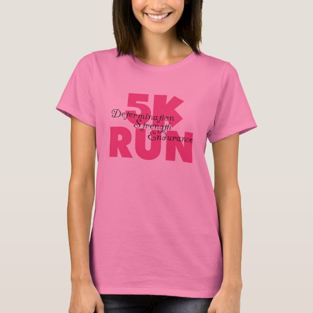 Camiseta 5K Run Pink (Anverso)