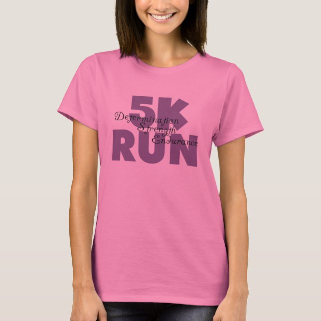 Camiseta 5K Run Purple (Anverso)