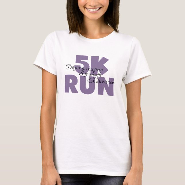 Camiseta 5K Run Purple (Anverso)