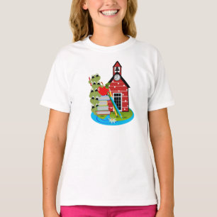Camiseta #5Lil Lady Frog Bella Ringer T-Shirt