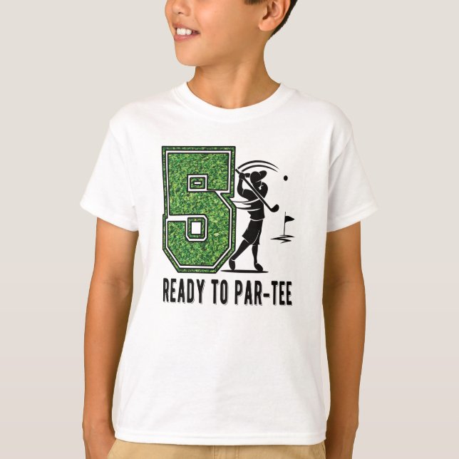 Camiseta 5th Birthday Gift Golf Player 5 Year Old Boy (Anverso)