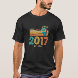 Camiseta 5Th Birthday June 2017 Legend Since 2017 5 Years O
