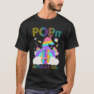 Camiseta 5th Birthday Unicorn Fidget Pop It Birthday Girl 5