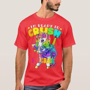 Camiseta 5th Grade Dabbing Unicorn Back to School  Girls 