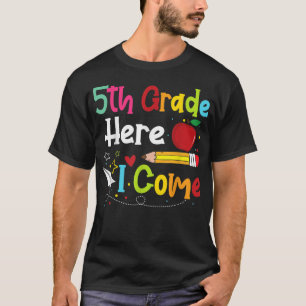 Camiseta 5th Grade Here I Come Teacher Back To School Boys