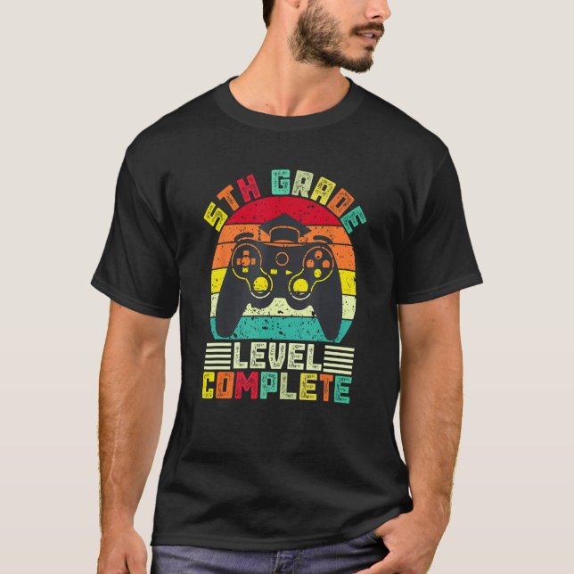Camiseta 5th Grade Level Complete for Fifth Grade Graduatio (Anverso)